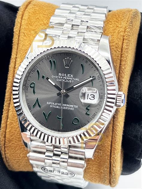 rolex wimbledon arabic dial